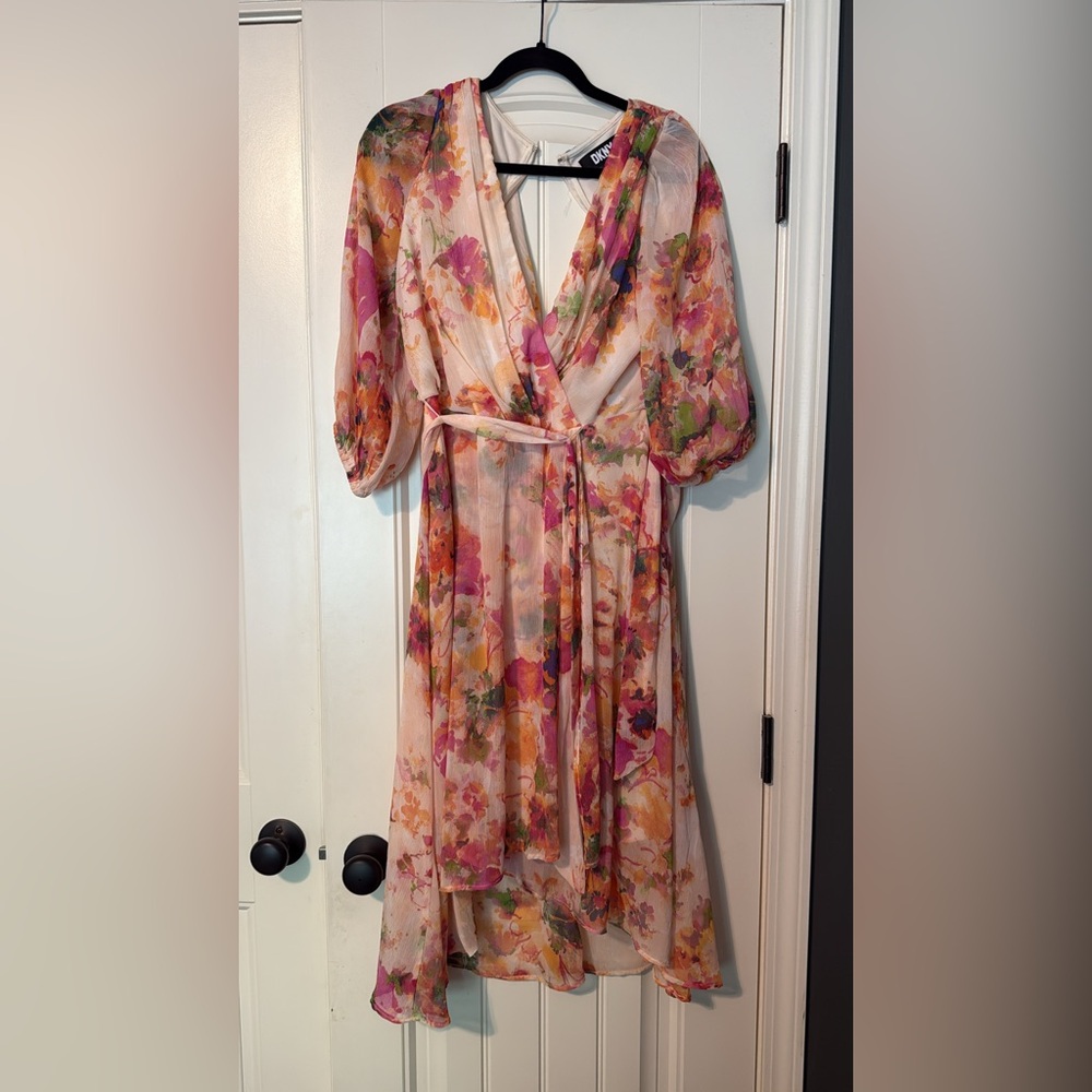 Chic Floral Long Sleeve Dress